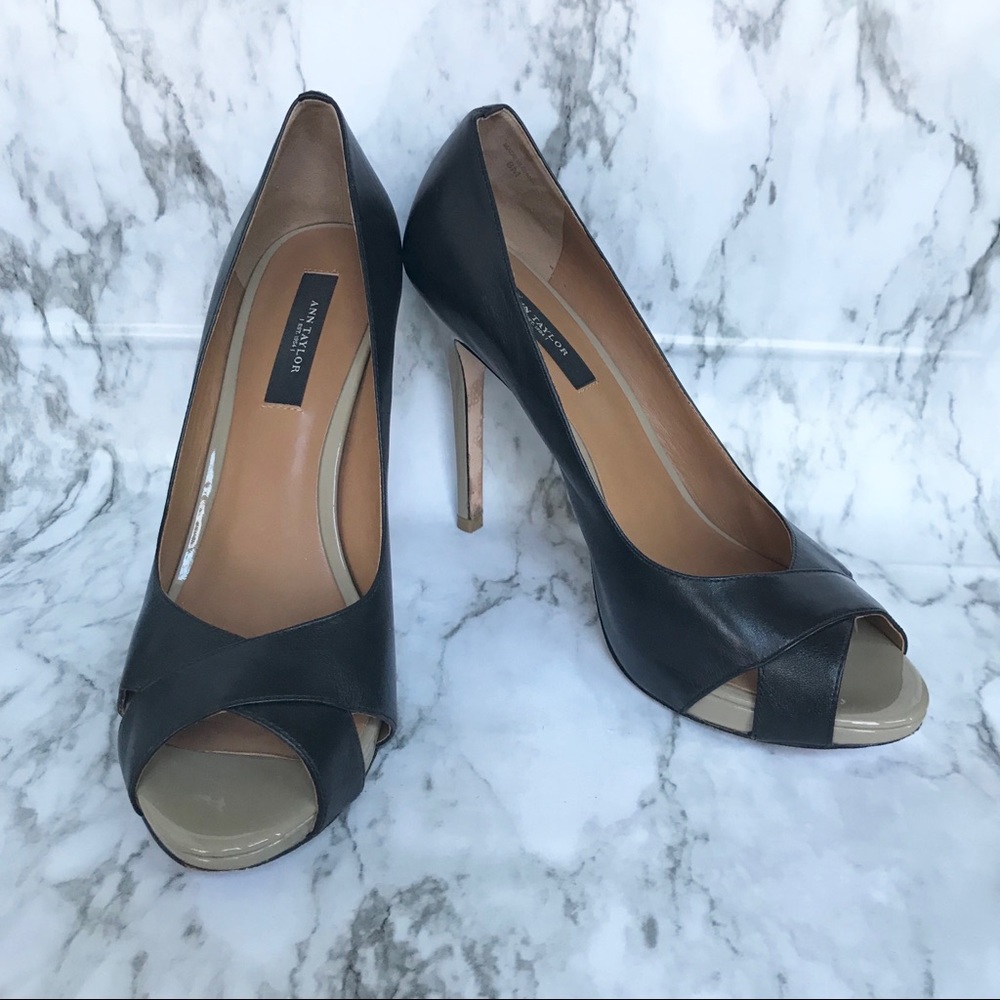 Ann Taylor Cheri Peep-toe Platform Pumps